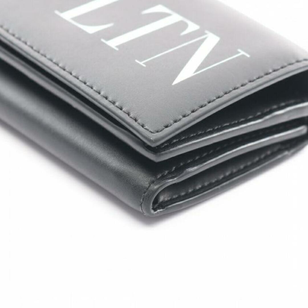 VLTNロゴ 三つ折り財布 コンパクトウォレット レザー ブラック ホワイト 8