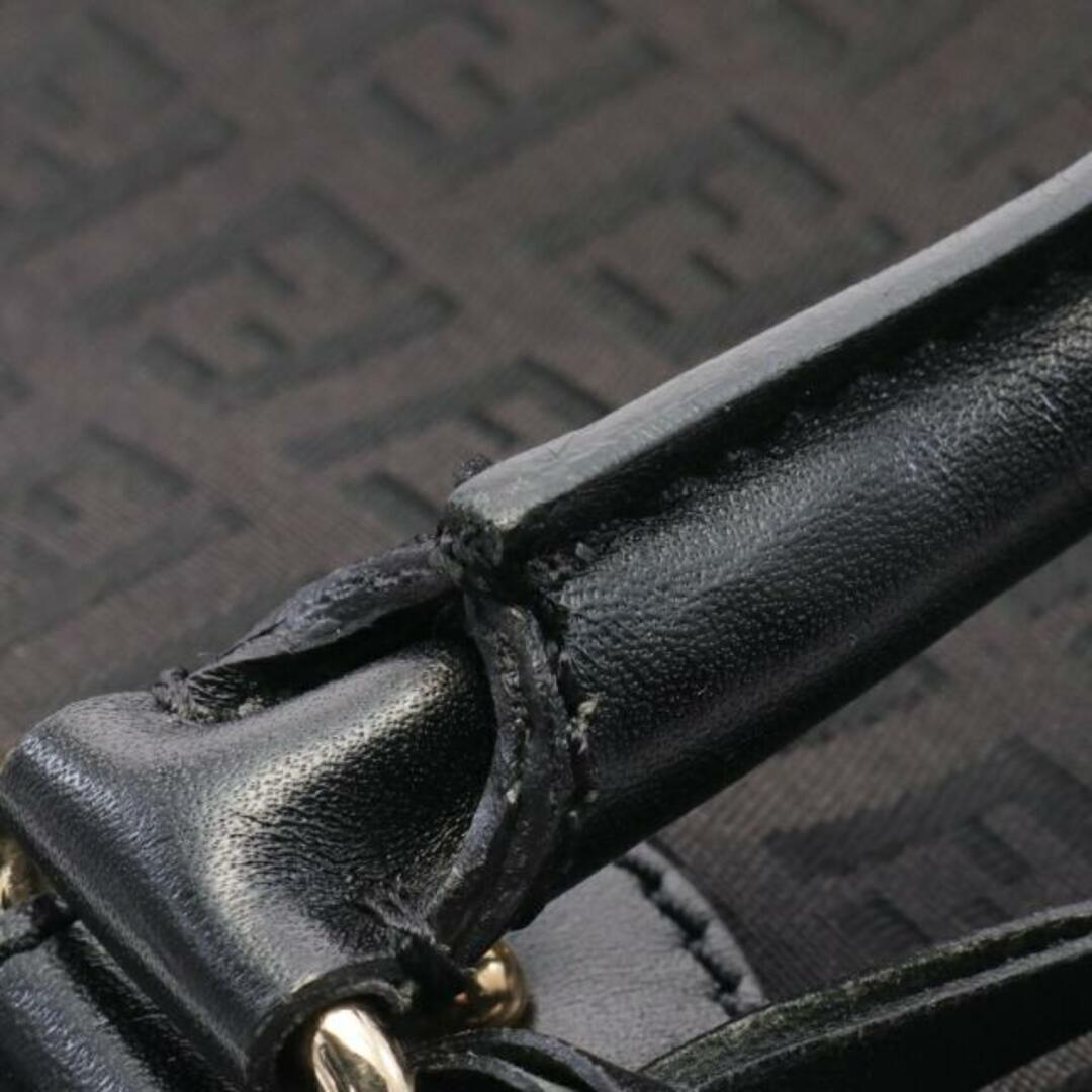 FENDI(フェンディ)のズッキーノ ハンドバッグ トートバッグ キャンバス レザー ダークグレー ブラック レディースのバッグ(トートバッグ)の商品写真