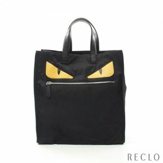 フェンディ(FENDI)のバッグバグズ モンスター ハンドバッグ トートバッグ ナイロン レザー ブラック イエロー(トートバッグ)