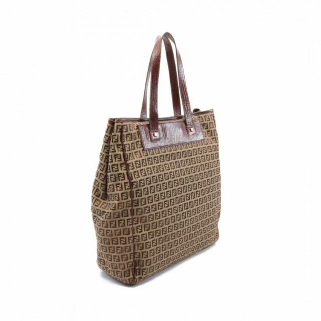 FENDI - ズッキーノ ハンドバッグ トートバッグ キャンバス レザー