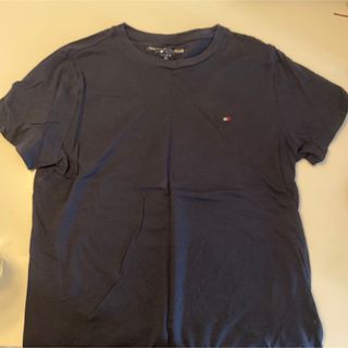 トミーヒルフィガー(TOMMY HILFIGER)のトミーフィルガー　Tシャツ　半袖　ブラック(Tシャツ(長袖/七分))