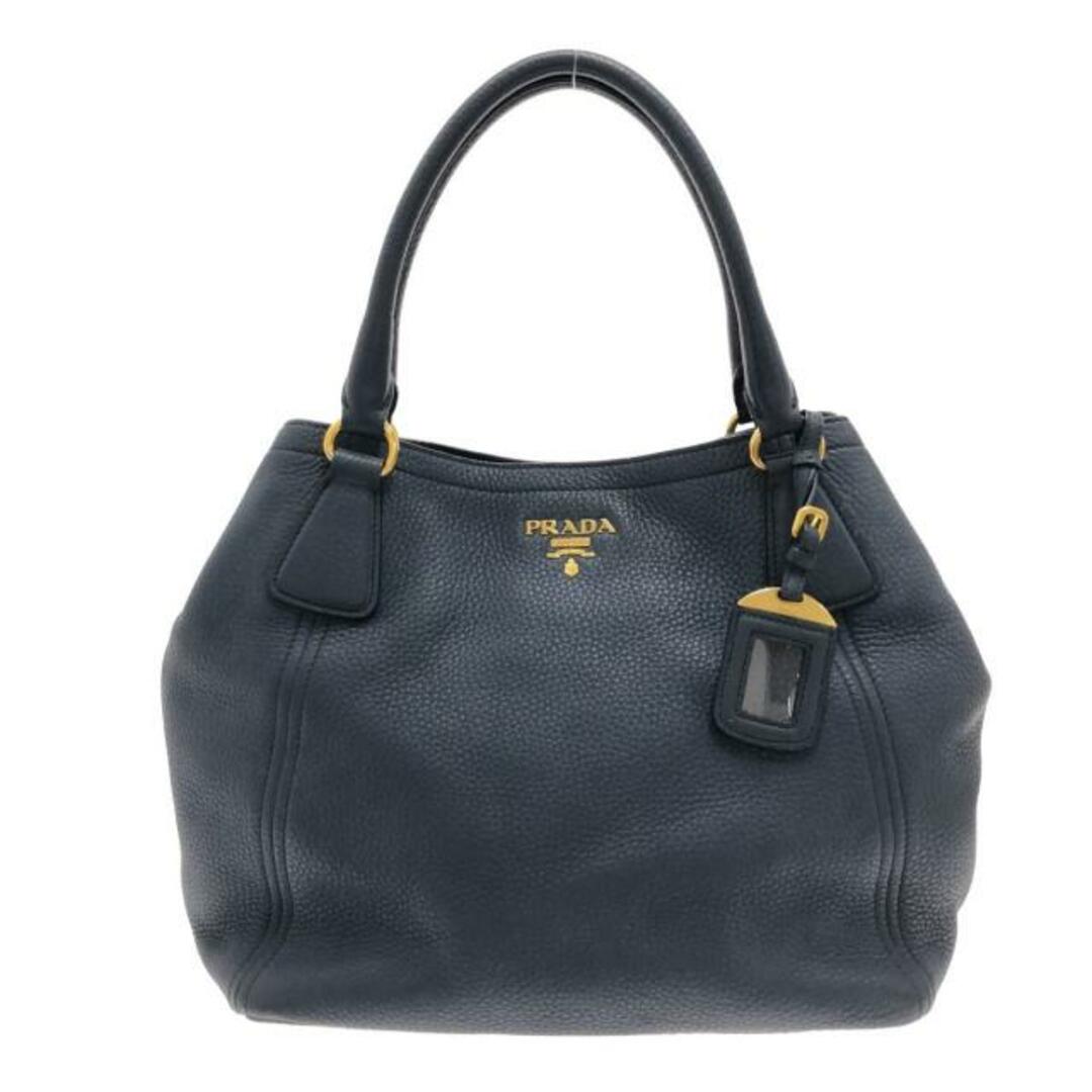 PRADA - プラダ トートバッグ - ネイビー 革タグの+inforsante.fr