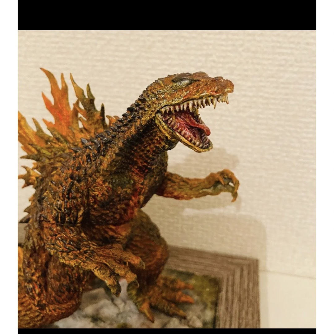 ゴジラ2000ミレニアム バーニングカラー ガレージキット完成品 塗装