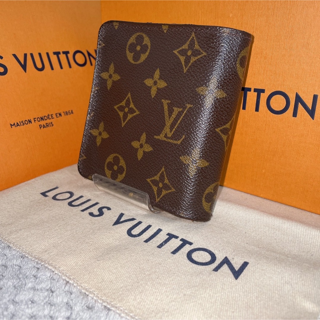 LOUIS VUITTON(ルイヴィトン)の【美品】 ルイヴィトン コンパクトジップ モノグラム 折り財布 メンズのファッション小物(折り財布)の商品写真