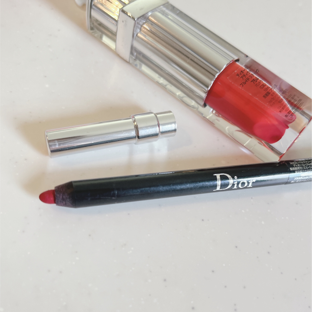 Dior(ディオール)のDior 赤リップ　2点セット コスメ/美容のベースメイク/化粧品(口紅)の商品写真