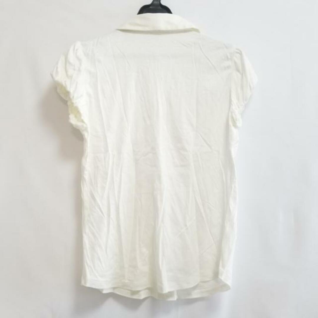 TO BE CHIC(トゥービーシック)のトゥービーシック 半袖ポロシャツ 2 M - 白 レディースのトップス(ポロシャツ)の商品写真