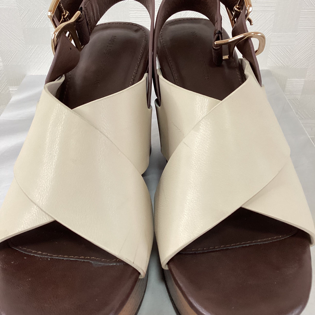 WILLSELECTION(ウィルセレクション)のウィルセレクション　バイカラー　太ヒールサンダル レディースの靴/シューズ(サンダル)の商品写真