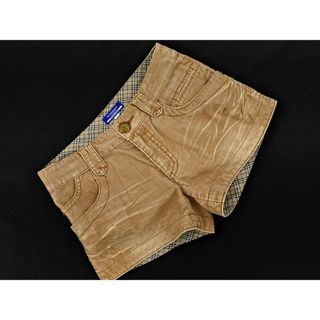 バーバリー(BURBERRY)のBURBERRY バーバリー BLUE LABEL コーデュロイ ショート パンツ size36/ベージュ ■◆ レディース(ショートパンツ)