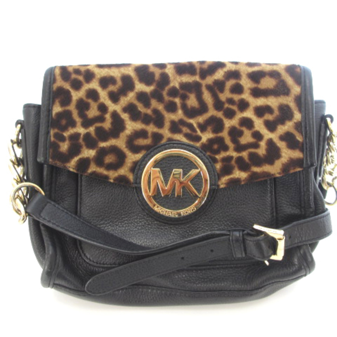 Michael Kors - マイケルコース ハラコ ショルダーバッグ レオパード柄
