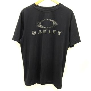 オークリー(Oakley)のオークリー OAKLEY Tシャツ カットソー 半袖 プリント 黒 ブラック L(Tシャツ/カットソー(半袖/袖なし))