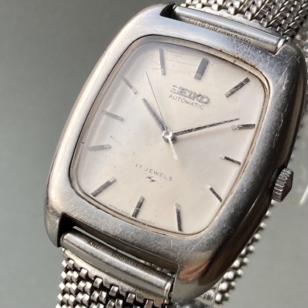 【動作品】セイコー シャリオ アンティーク 腕時計 1980年 自動巻き メンズ