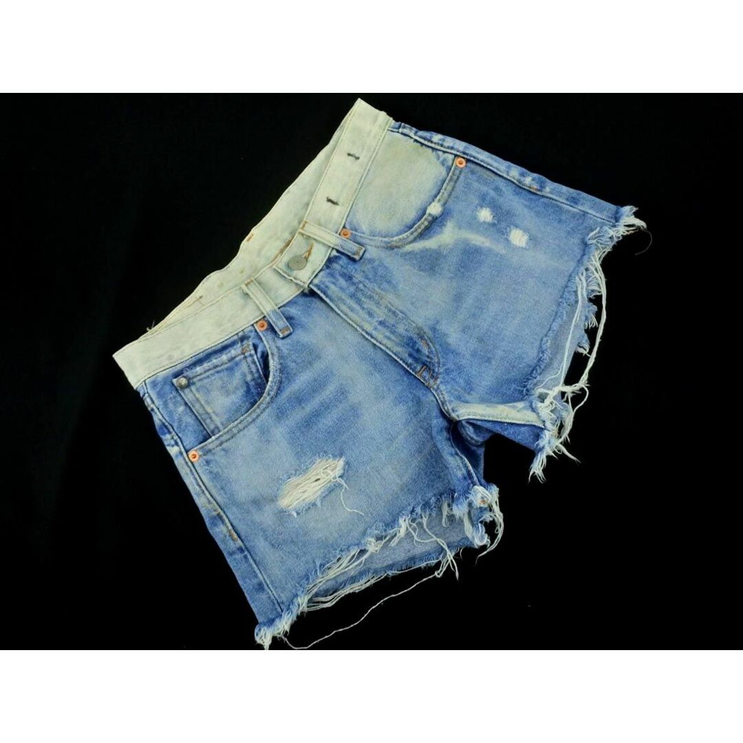 Ralph Lauren(ラルフローレン)のRalph Lauren ラルフローレン DENIM&SUPPLY ダメージ加工 カットオフ ショート デニムパンツ size24/青 ■◆ レディース レディースのパンツ(デニム/ジーンズ)の商品写真