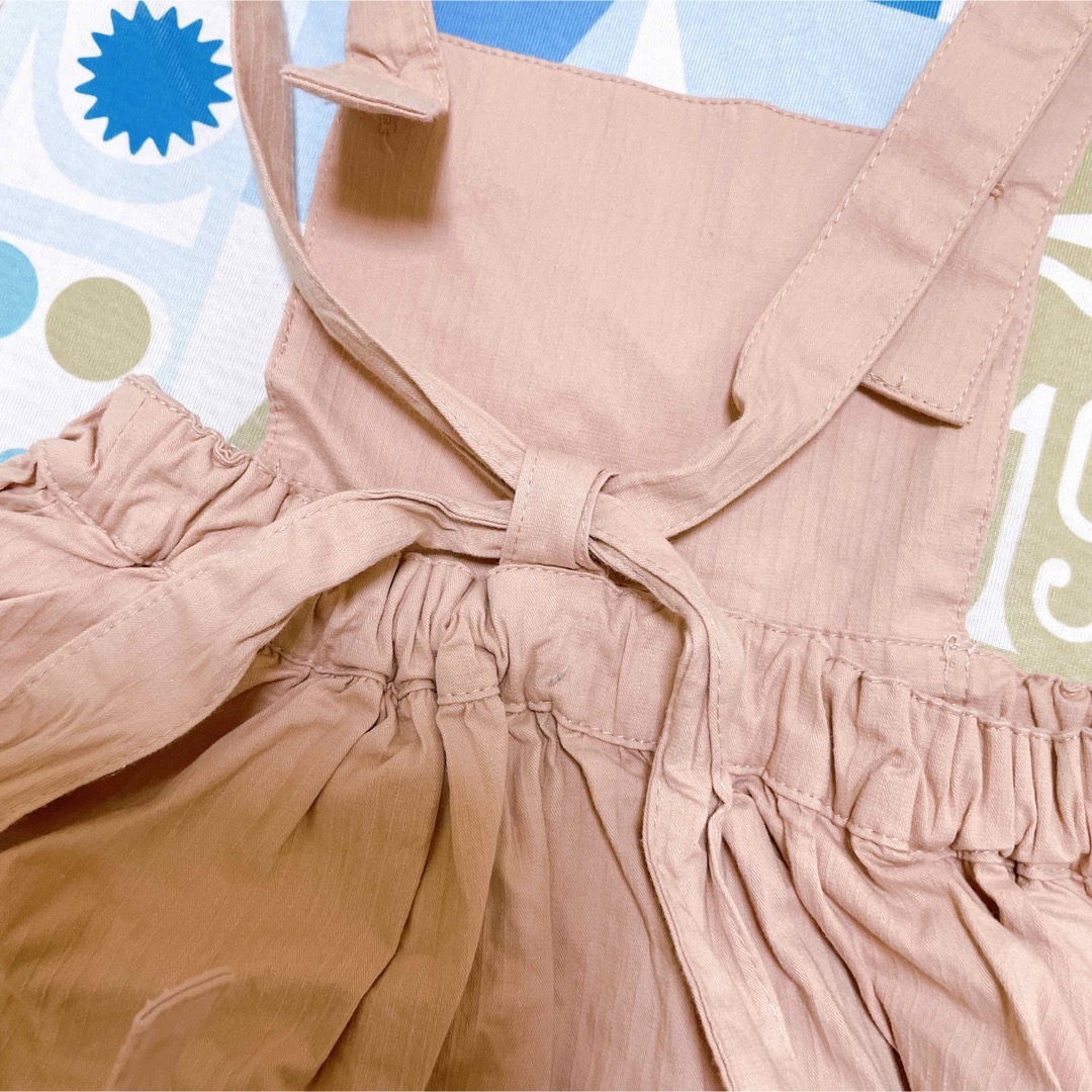 SLAP SLIP(スラップスリップ)のslap slip bebe サロペットスカート ブラウス 90cm ピンク キッズ/ベビー/マタニティのキッズ服女の子用(90cm~)(スカート)の商品写真