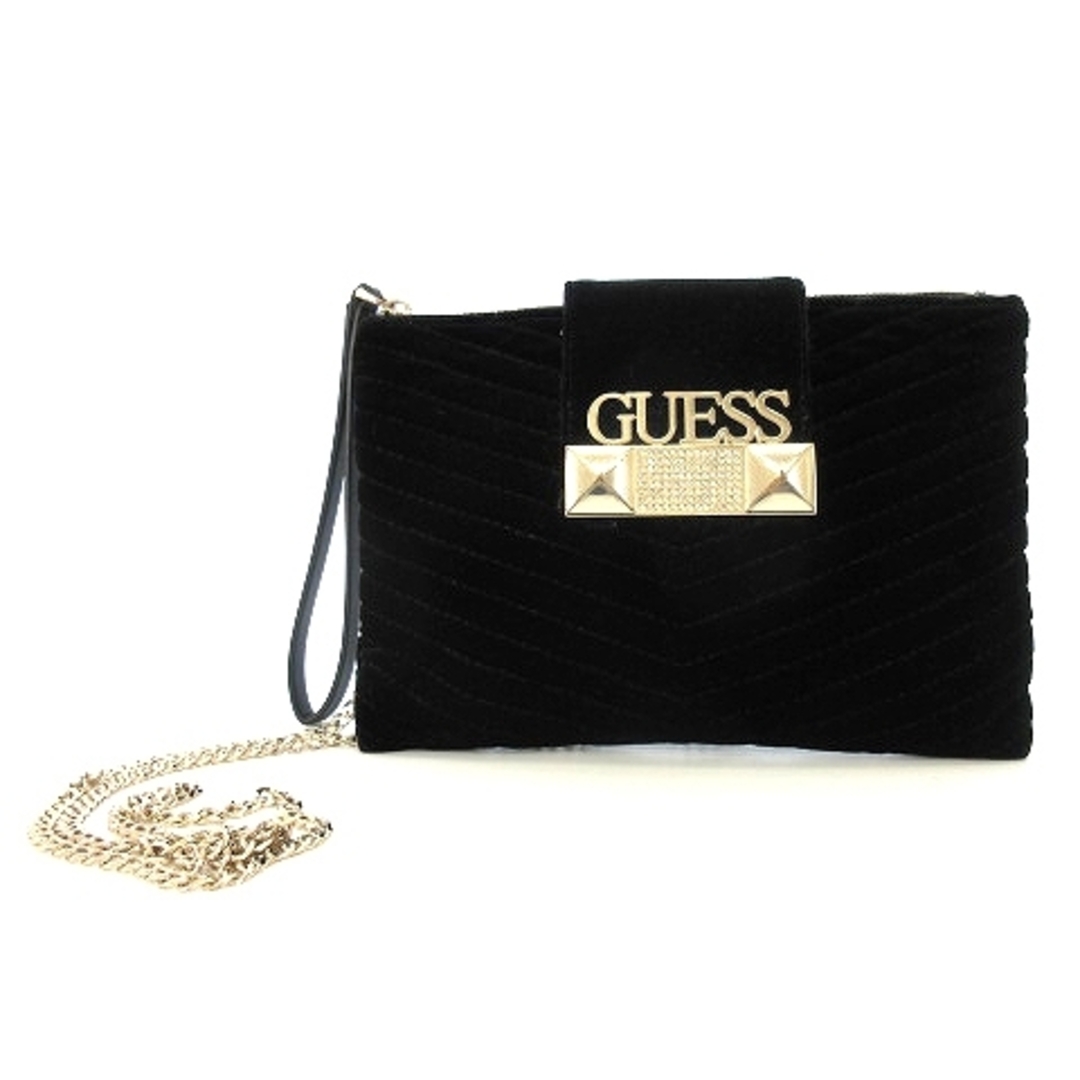 GUESS - ゲス GUESS ショルダーバッグ チェーン ベロア 2WAY クラッチ