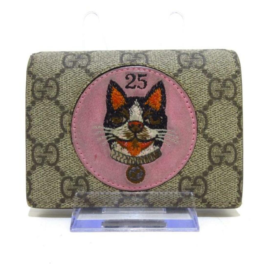 グッチ 2つ折り財布 GGスプリーム/ボスコ - 財布