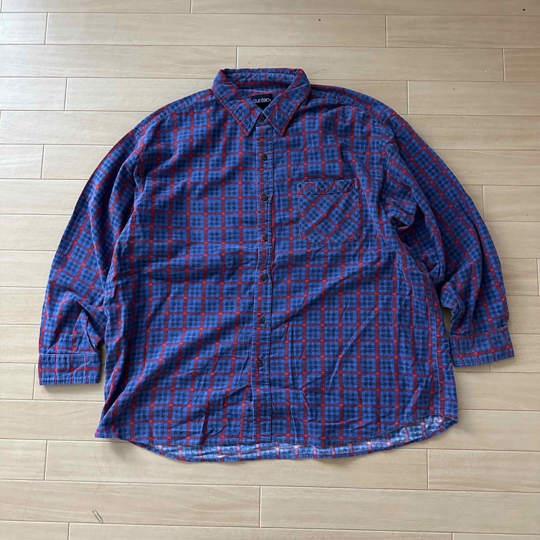 puritan ピューリタン ネルシャツdesign shirt 2XL