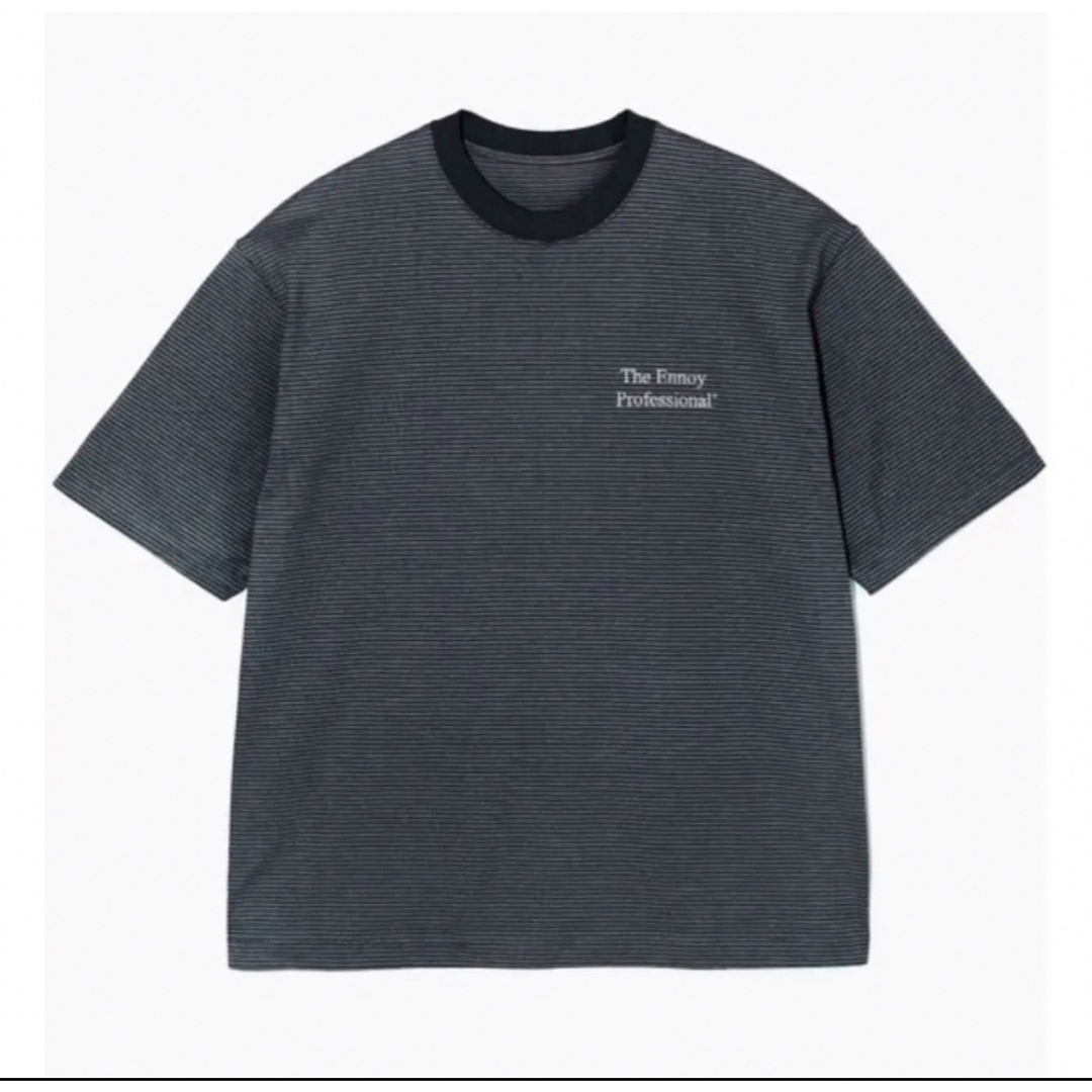 Ennoy S/S Boder T-Shirt BLACK × WHITE L