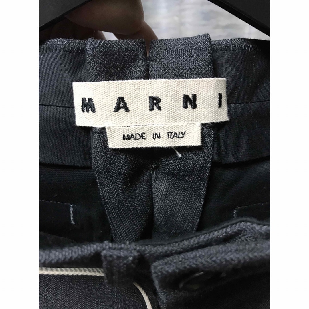 44 新品 9.3万 20AW MARNI マルニ スラックス パンツ グレー