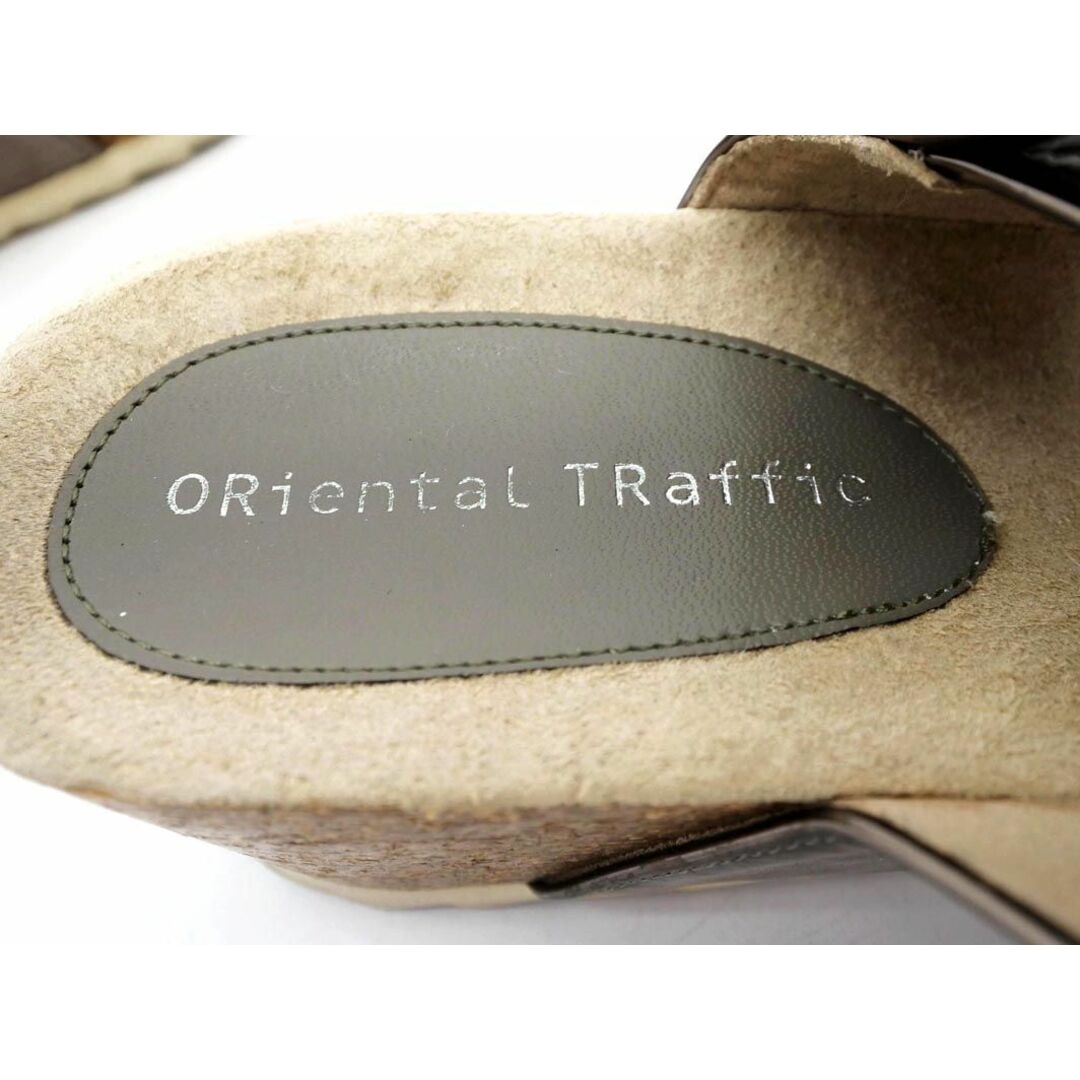 ORiental TRaffic(オリエンタルトラフィック)のORiental TRaffic オリエンタルトラフィック ダブルベルト ウェッジソール サンダル sizeSS(21.5cm)/シルバー ■◆ レディース レディースの靴/シューズ(サンダル)の商品写真