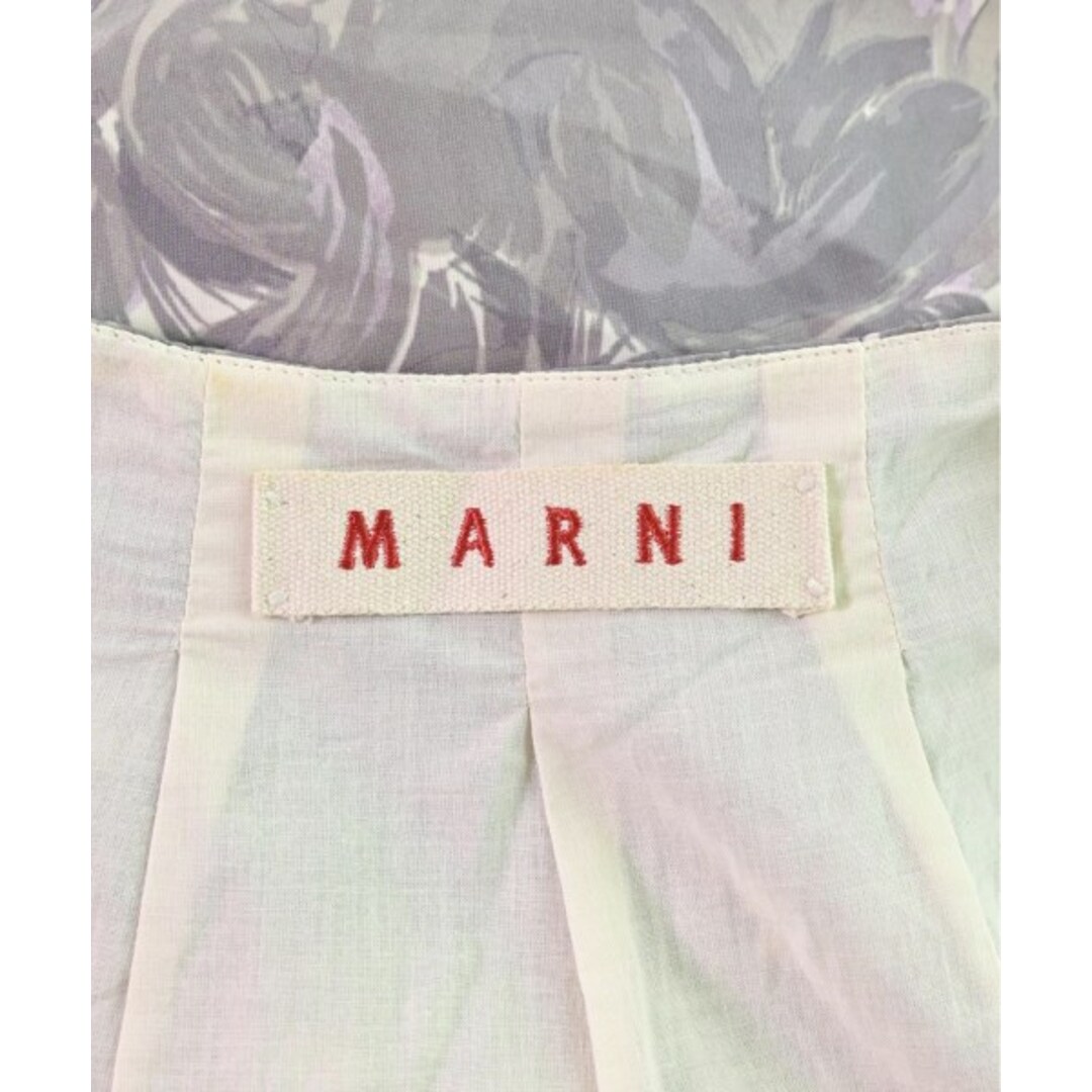 Marni(マルニ)のMARNI ロング・マキシ丈スカート 42(M位) ベージュxグレー(花柄) 【古着】【中古】 レディースのスカート(ロングスカート)の商品写真