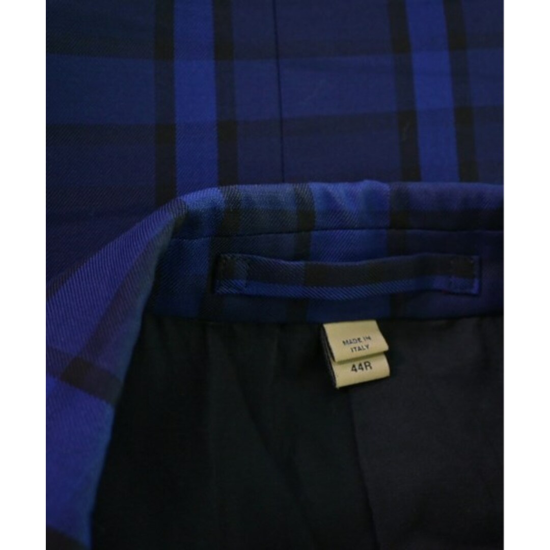 BURBERRY(バーバリー)のBURBERRY テーラードジャケット 44(S位) 紺x黒x赤(チェック) 【古着】【中古】 メンズのジャケット/アウター(テーラードジャケット)の商品写真