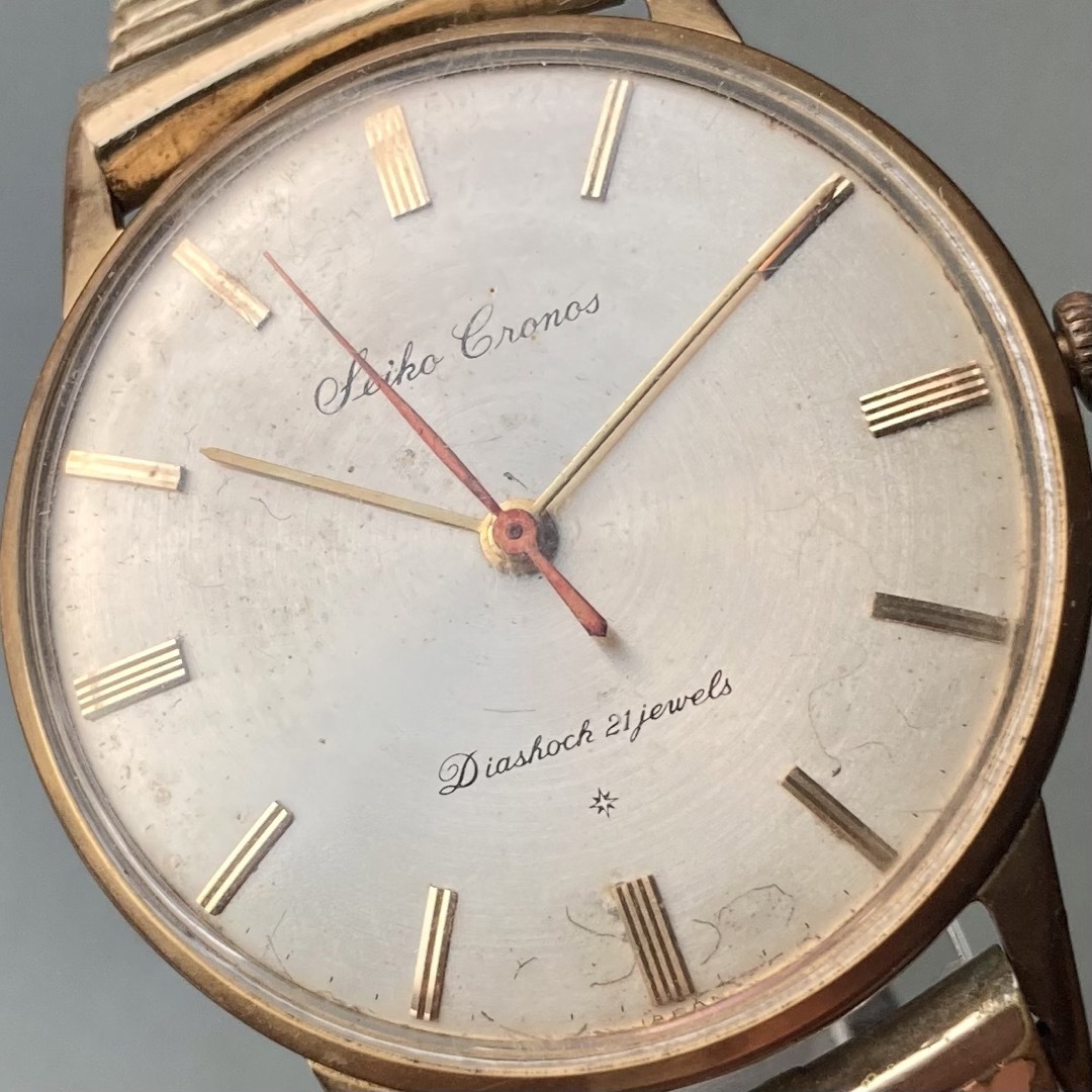 SEIKO - 【動作品】セイコー クロノス アンティーク 腕時計 1960年 手