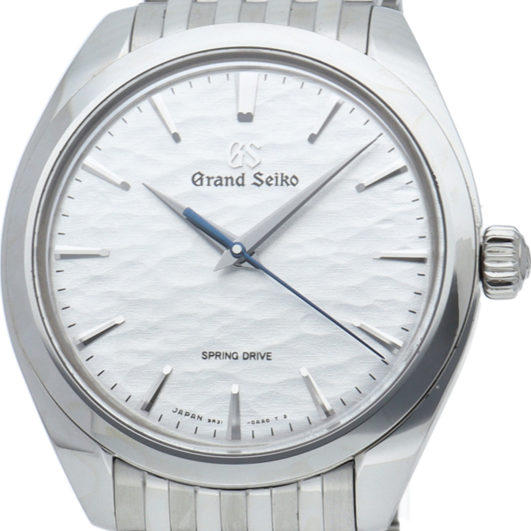 セイコー グランドセイコー スプリングドライブ 手巻 38.5mm 御神渡り エレガンス コレクション Grand Seiko Spring Drive Elegance Collection SBGY013(9R31-0AD0) 箱 保証書 SS メンズ時計 シルバー 美品 【新品】