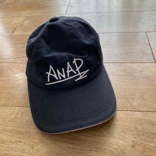 アナップキッズ(ANAP Kids)のANAP キャップ　帽子　黒白(帽子)