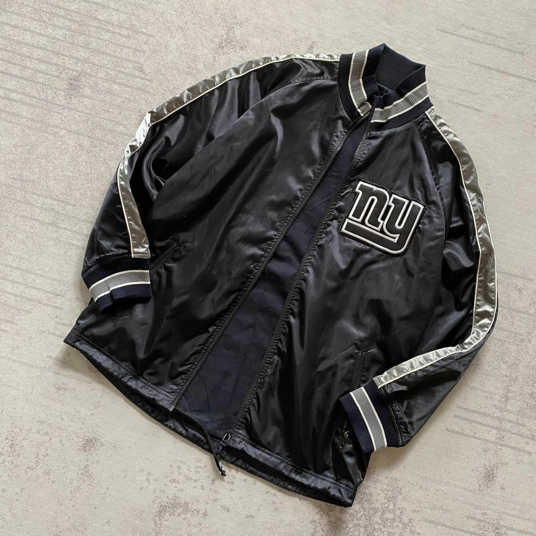 NFL 90´s NY GIANTS ナイロン ブルゾン 希少 ハイネック