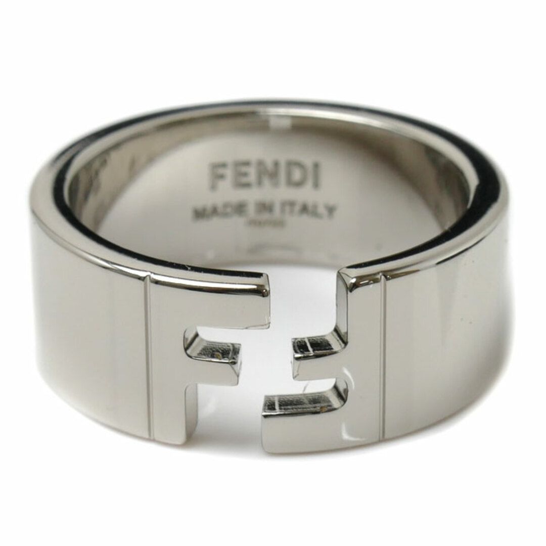 FENDI フェンディ ブロンズ FFモチーフ シルバーカラー リング・指輪 7AJ193B08F0TH0 21.5号 9.9g レディース【美品】