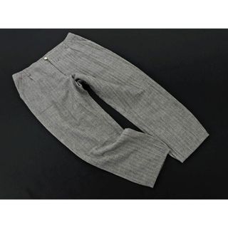 メルベイユアッシュ(MERVEILLE H.)のメルベイユアッシュ 毛麻混 ヘリンボーン テーパード パンツ size36/グレー ◇■ レディース(その他)