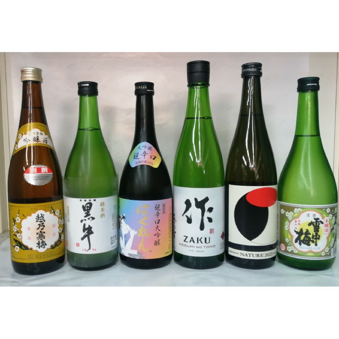 厳撰日本酒四合瓶×6本