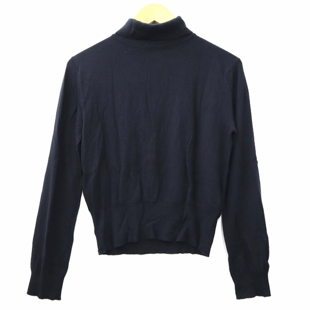 JOHN SMEDLEY(ジョンスメドレー)のジョンスメドレー JOHN SMEDLEY メリノウール タートル ニット 紺 レディースのトップス(ニット/セーター)の商品写真