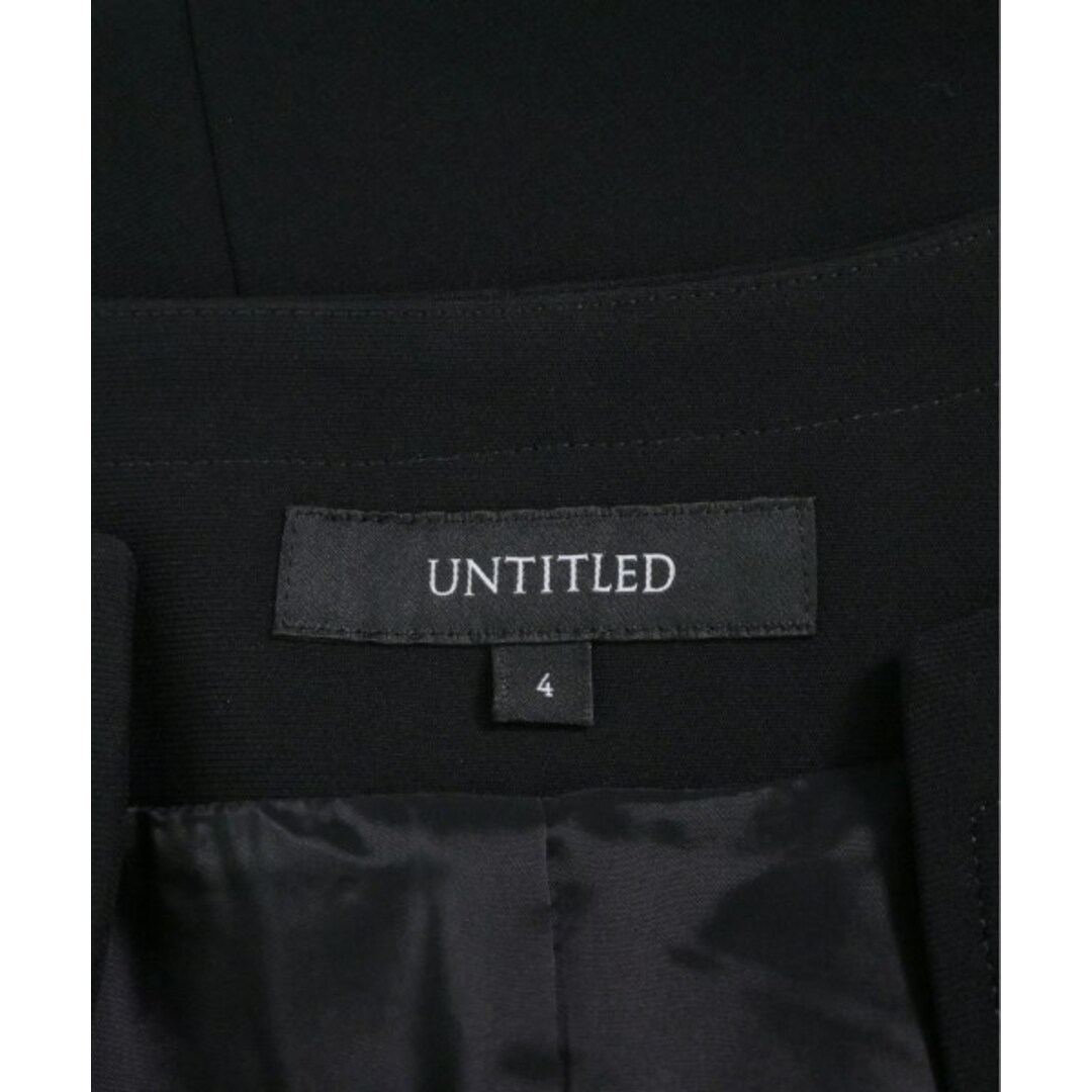 UNTITLED(アンタイトル)のUNTITLED アンタイトル ワンピース 4(XL位) 黒 【古着】【中古】 レディースのワンピース(ひざ丈ワンピース)の商品写真