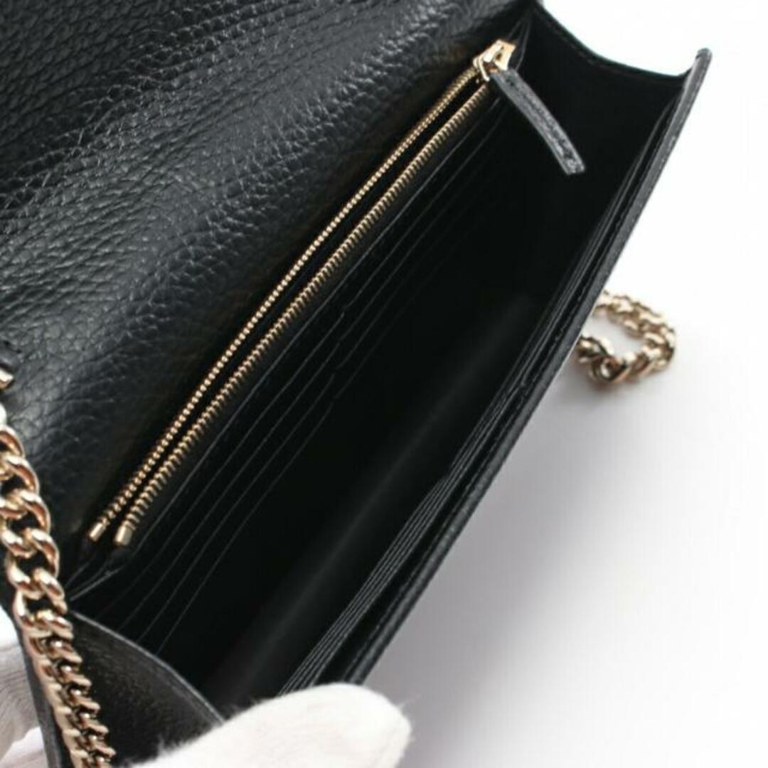 Gucci(グッチ)のインターロッキングG チェーンウォレット レザー ブラック レディースのバッグ(ショルダーバッグ)の商品写真