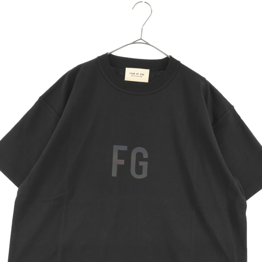 Fear Of God インサイドアウトリブTシャツ黒Tシャツ/カットソー(半袖/袖なし)