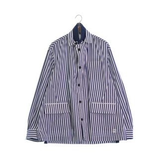 サカイ(sacai)のsacai サカイ ブルゾン（その他） 2(M位) 白x紺(ストライプ) 【古着】【中古】(その他)