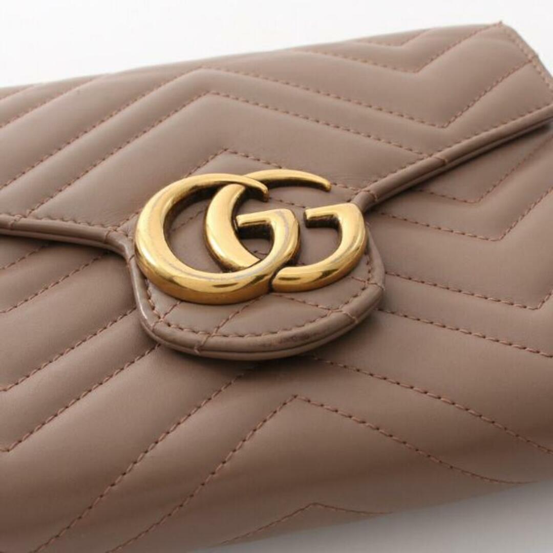 Gucci - GGマーモント チェーンウォレット キルティング レザー