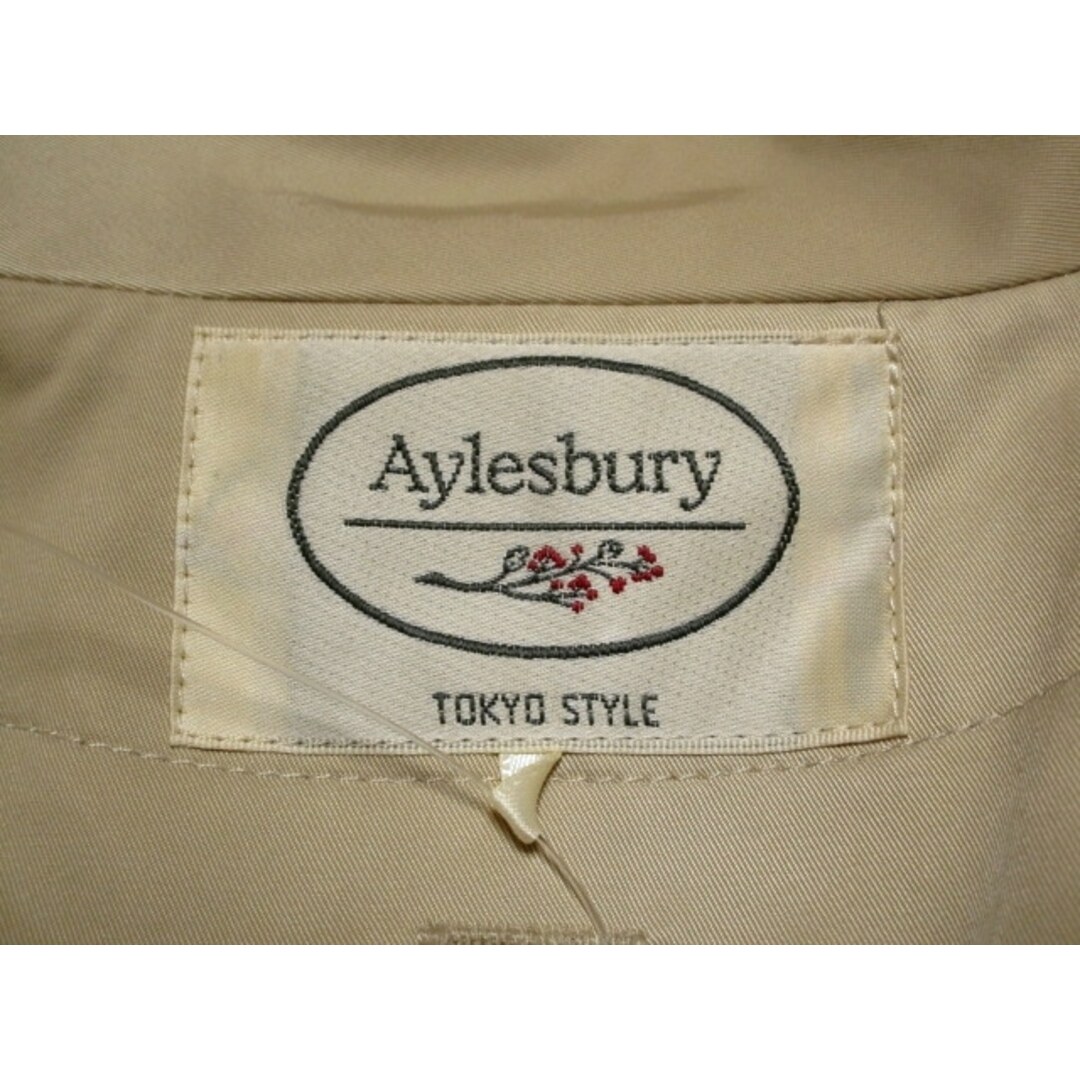 Aylesbury 東京スタイルプレーンベージュカラーアウターコート ジャケット