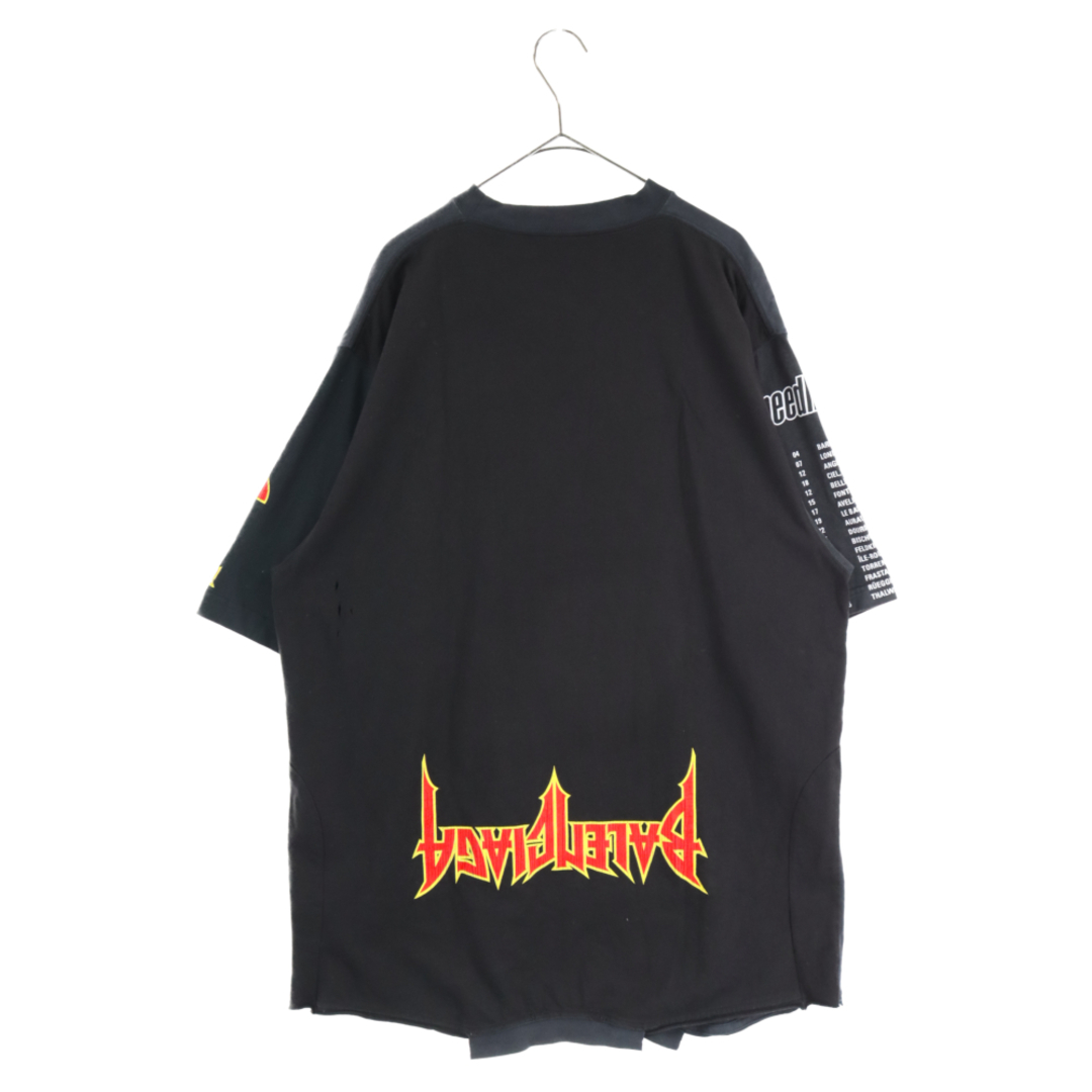 BALENCIAGA バレンシアガ 22SS Speed Hunter Upside Down Oversized Tee 698811 TMVC9  スピードハンターアップサイドダウンオーバーサイズ半袖Tシャツ ブラック