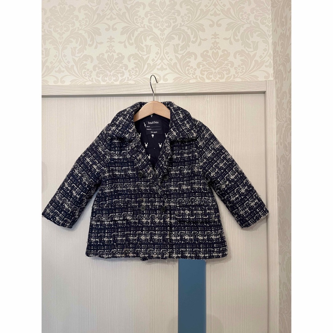 ♡ フランス　ジャケット　コート　タータンチェック　♡ キッズ/ベビー/マタニティのキッズ服女の子用(90cm~)(コート)の商品写真