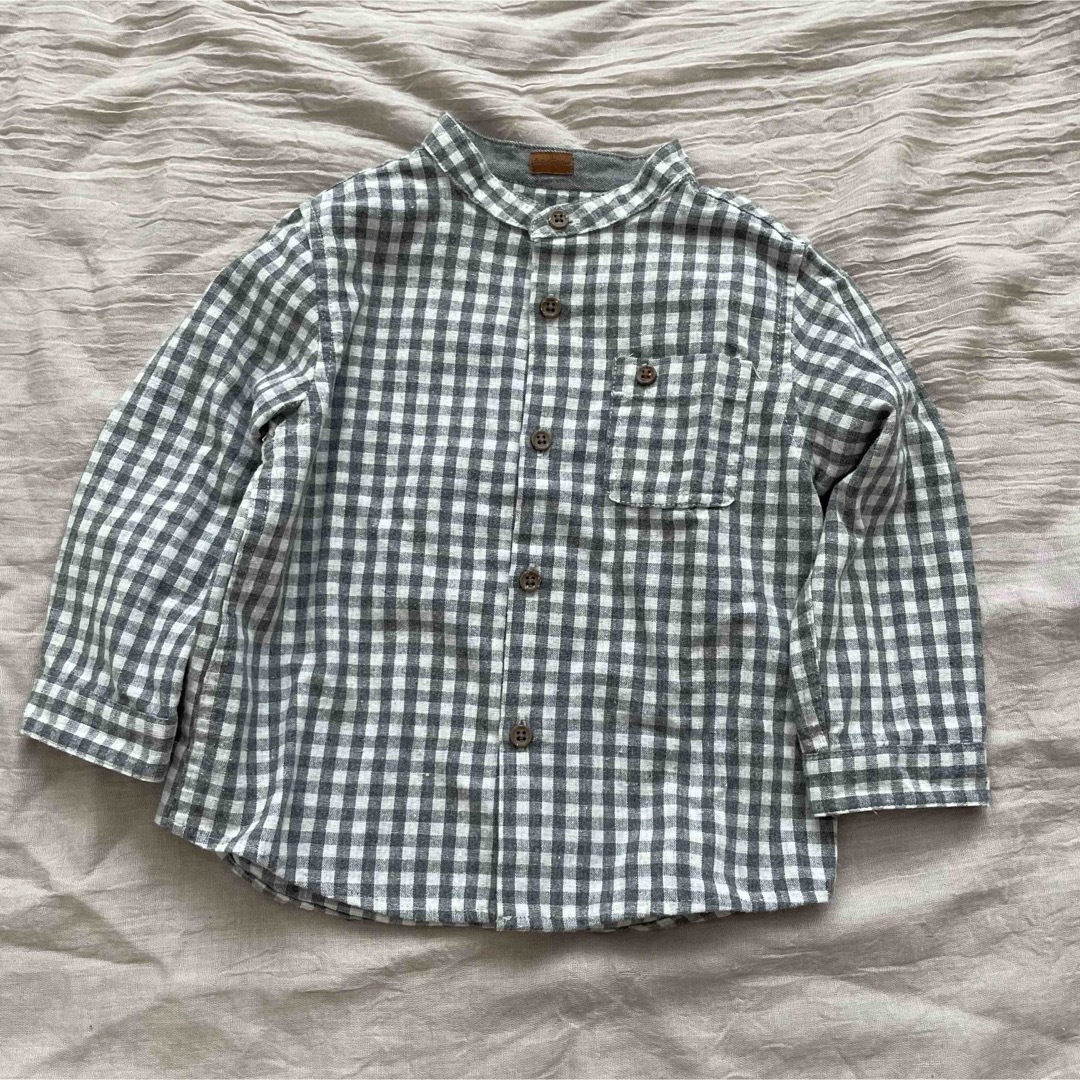 ZARA KIDS(ザラキッズ)のザラ/チェックシャツ キッズ/ベビー/マタニティのベビー服(~85cm)(シャツ/カットソー)の商品写真