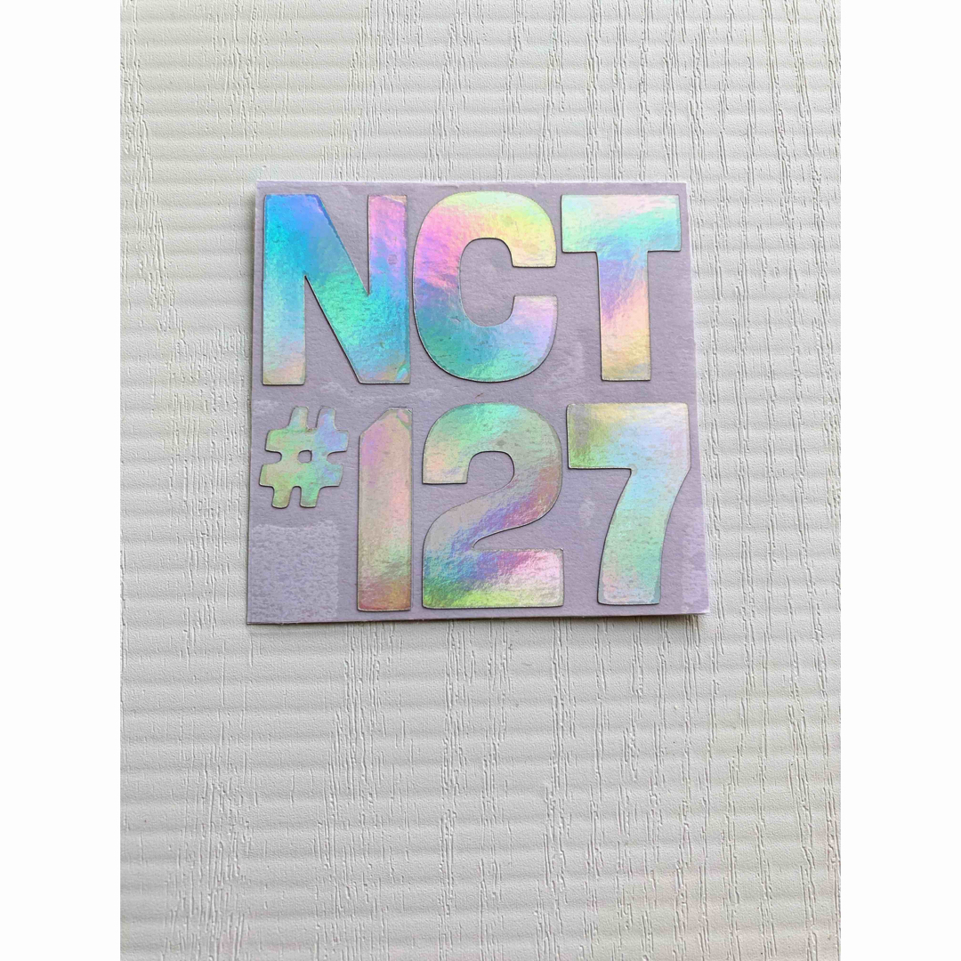 ♯NCT127 草鈍器　ペンライトステッカー　シルバーオーロラ エンタメ/ホビーのCD(K-POP/アジア)の商品写真