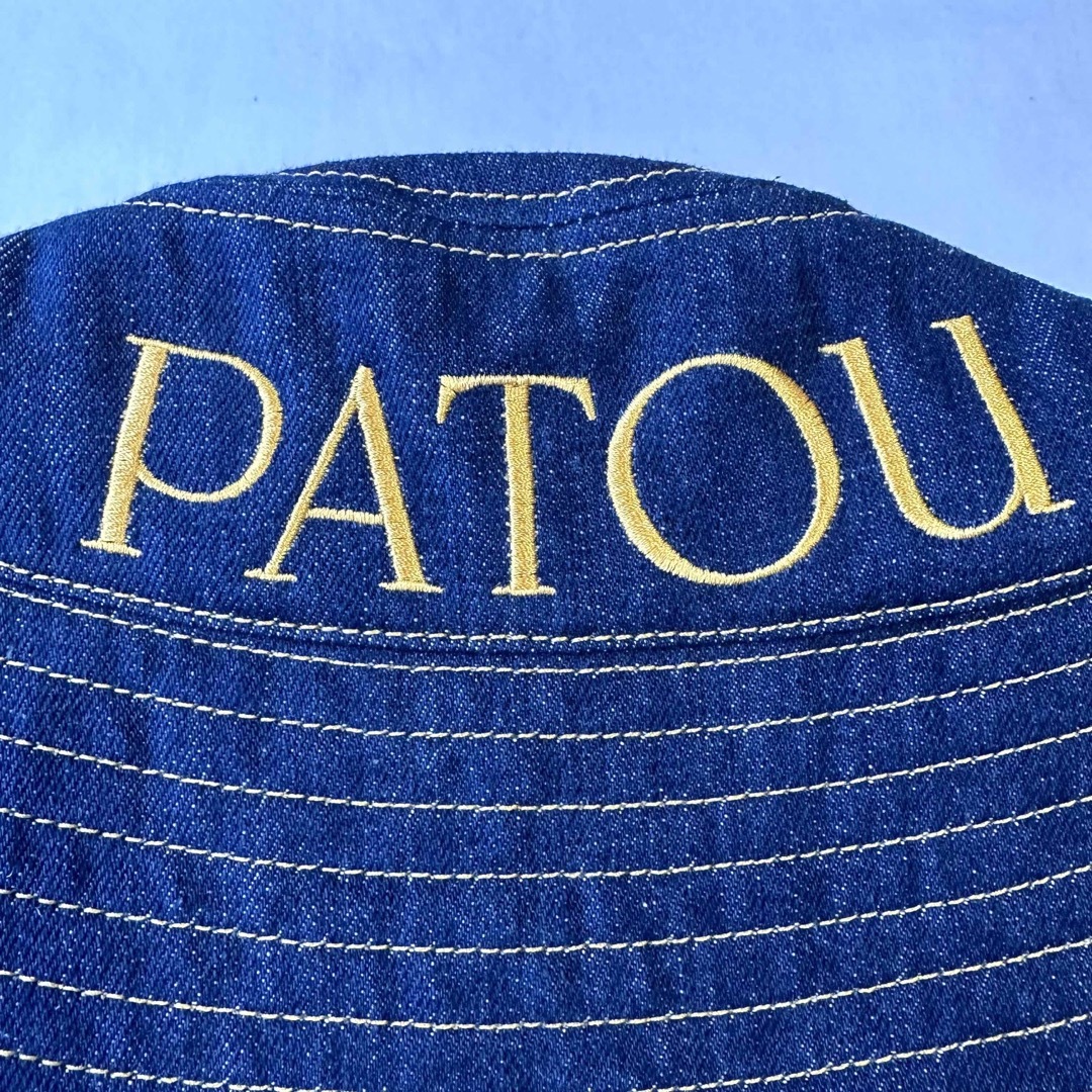 [新品未着用] Patou ロゴ バケットハット Rodeo Blue M/L 3