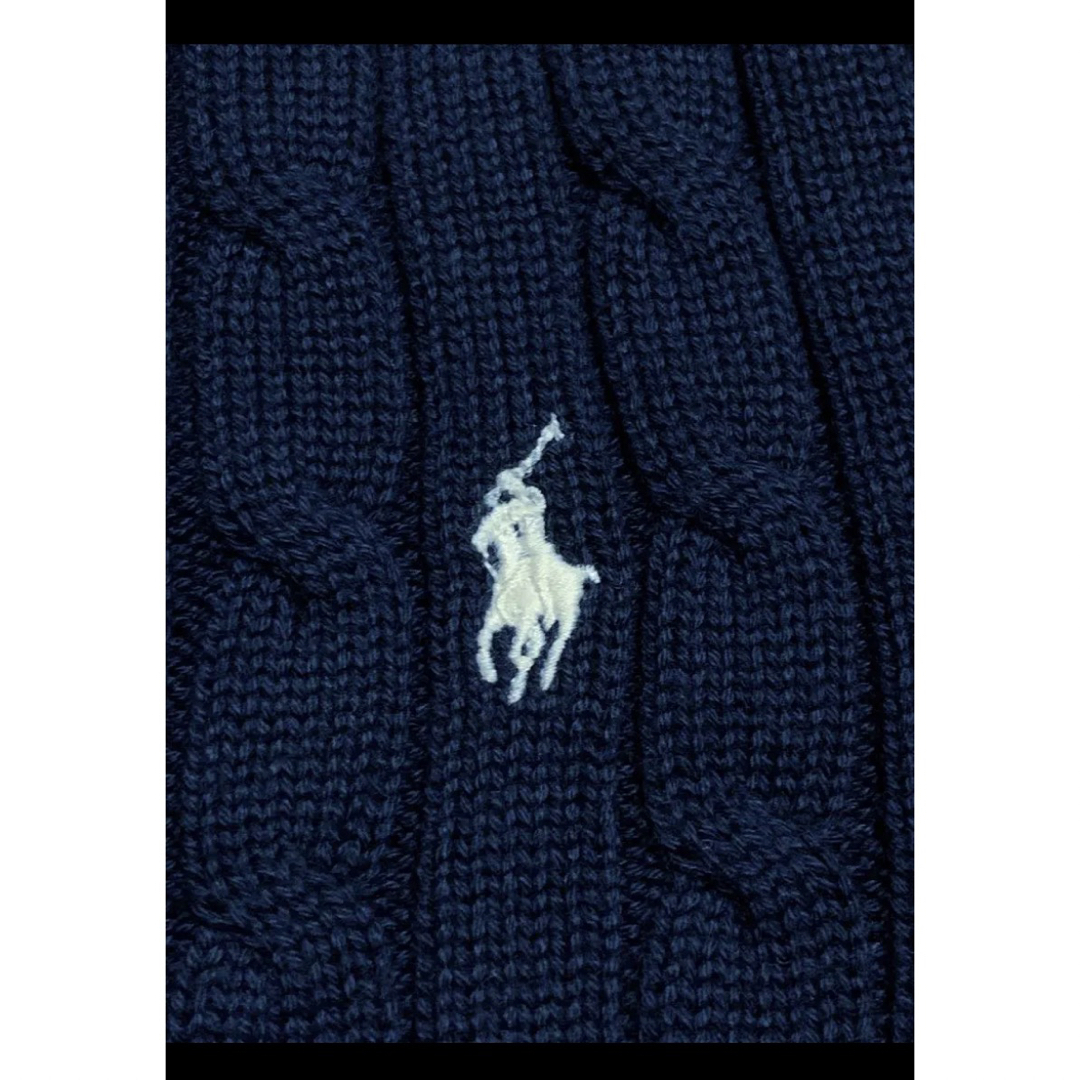 POLO RALPH LAUREN(ポロラルフローレン)の【希少 ホワイトポニー】 ラルフローレン ケーブル ニット セーター  1473 レディースのトップス(ニット/セーター)の商品写真