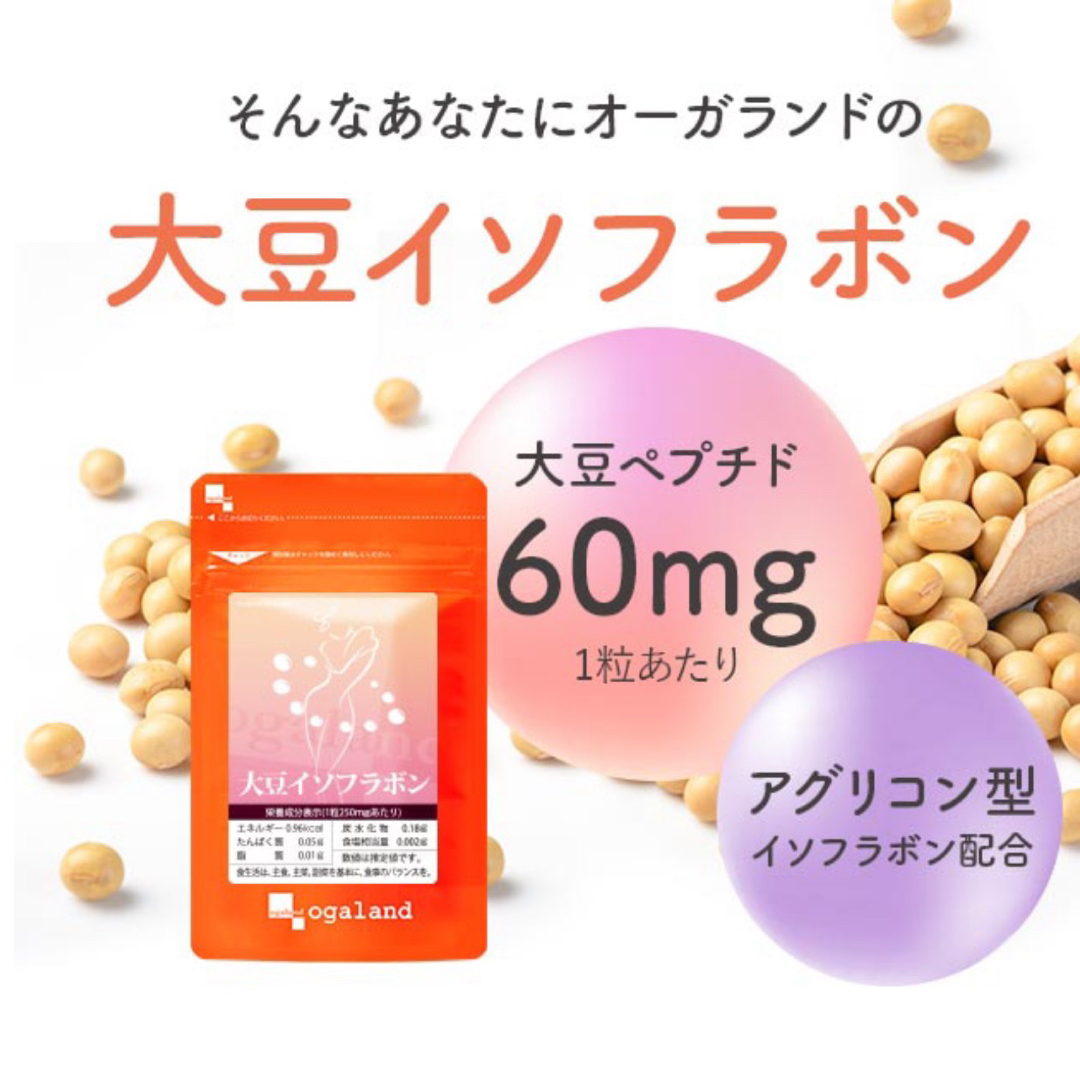 大豆イソフラボン4袋 食品/飲料/酒の健康食品(その他)の商品写真