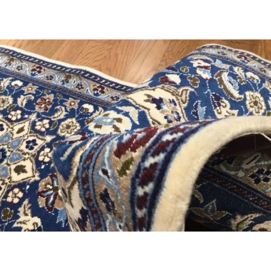 お薦め ランナーサイズ◇ペルシャ絨毯 ナイン産ハビビアン作品 約 388