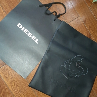 ディーゼル(DIESEL)のディーゼル　レザー袋　&　ショップ袋　レザー紐付き(その他)