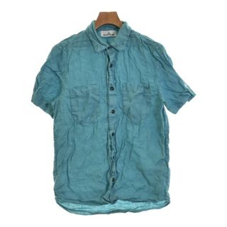 ストーンアイランド(STONE ISLAND)のSTONE ISLAND ストーンアイランド カジュアルシャツ M 青 【古着】【中古】(シャツ)