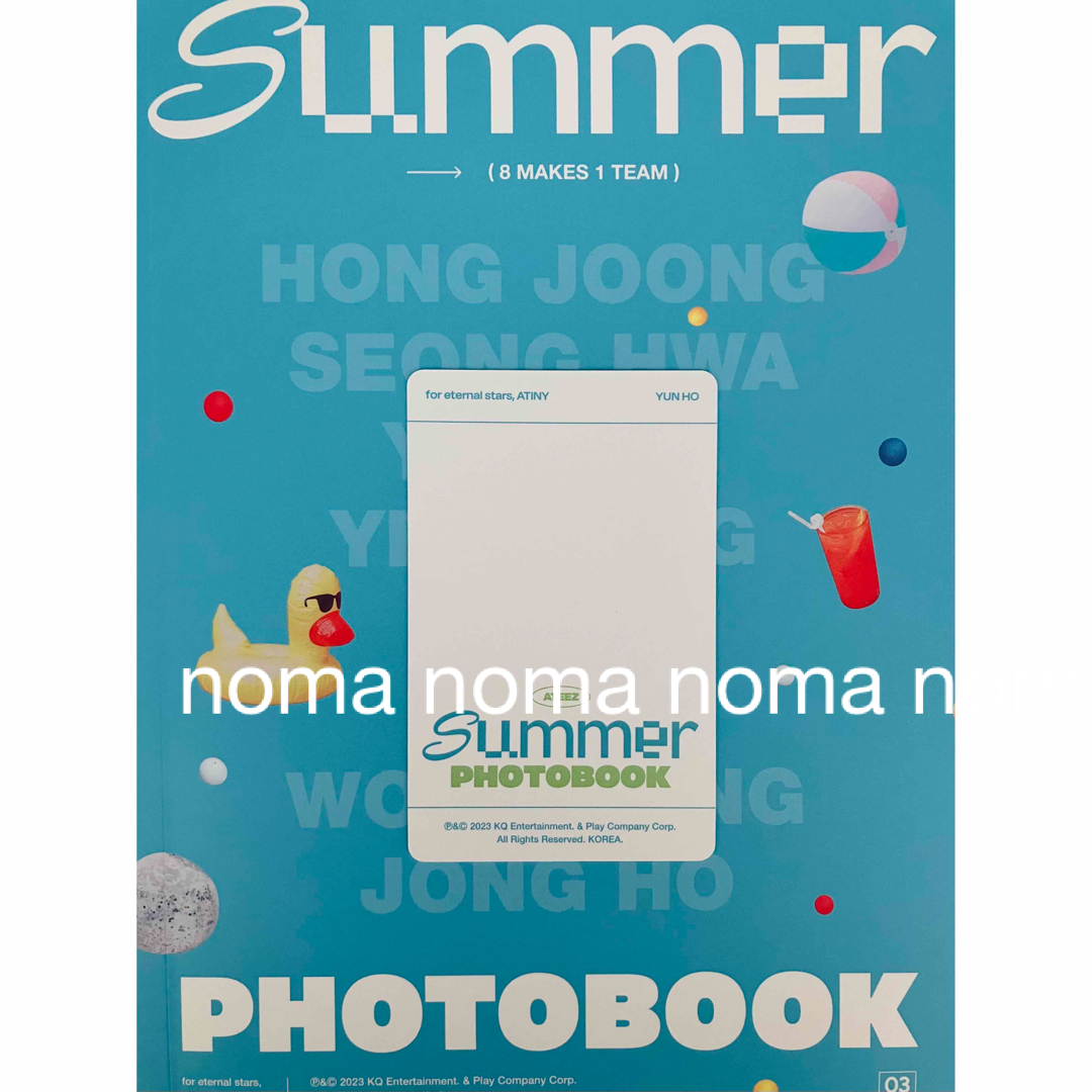 ATEEZ ユノ　SUMMER PHOTOBOOK KQ トレカ